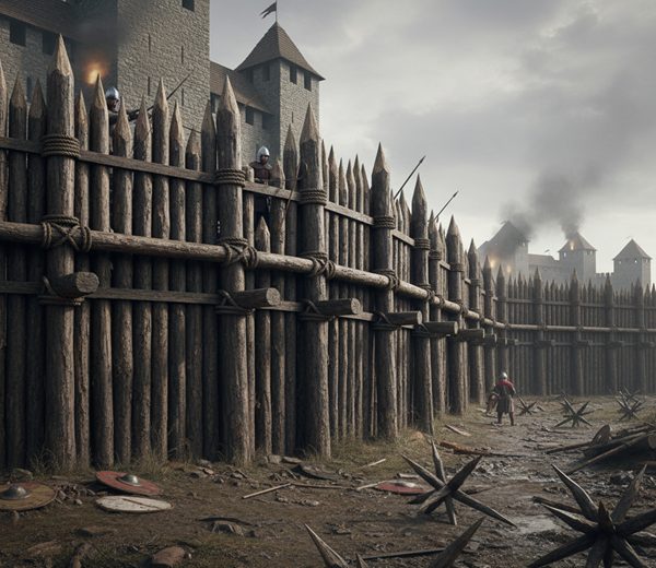 中世の城塞と木材